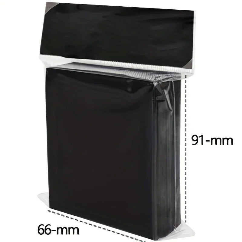 100pcs Trading Card Sleeves - 66x91mm Matte Deck Protectors for Standard Collectible Cards