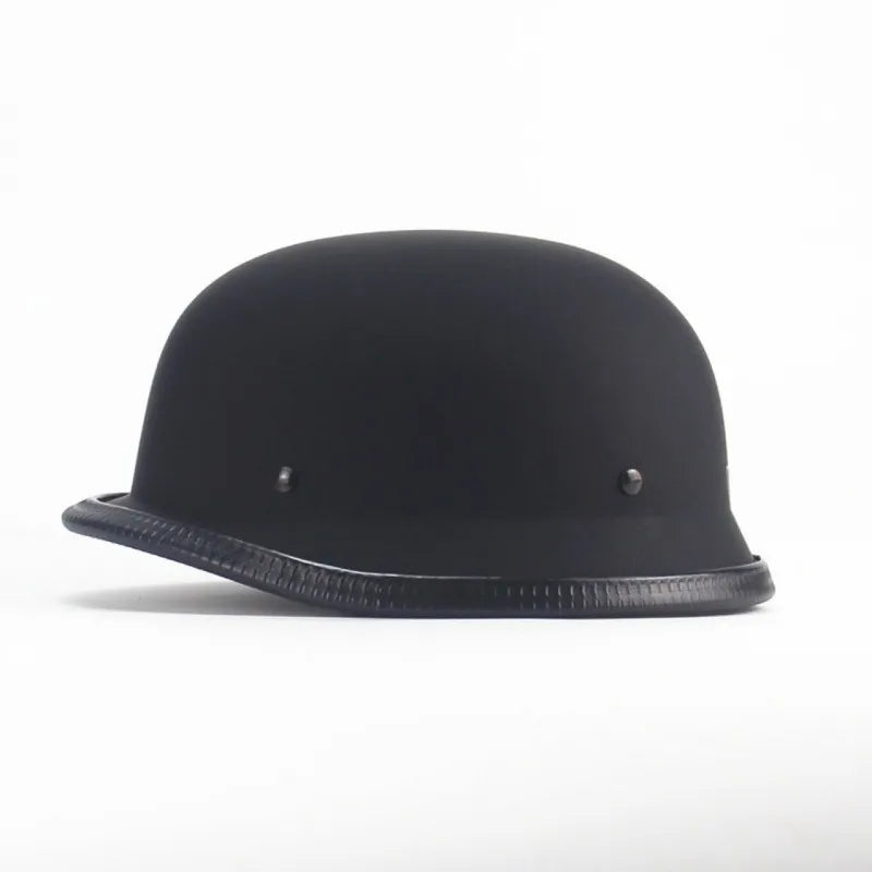 Vintage Motorcycle Cruiser Helmet – Retro Open Face Half Helmet, Germany Safety Helmet for Scooter & Motorcycle