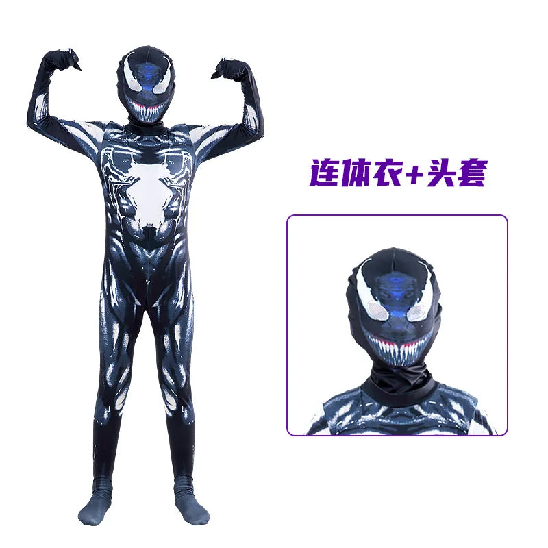 Men's Amazing Spiderman Cosplay Costume – Miles Morales Superhero Zentai Bodysuit Jumpsuit for Boys, Girls, Halloween & Christmas