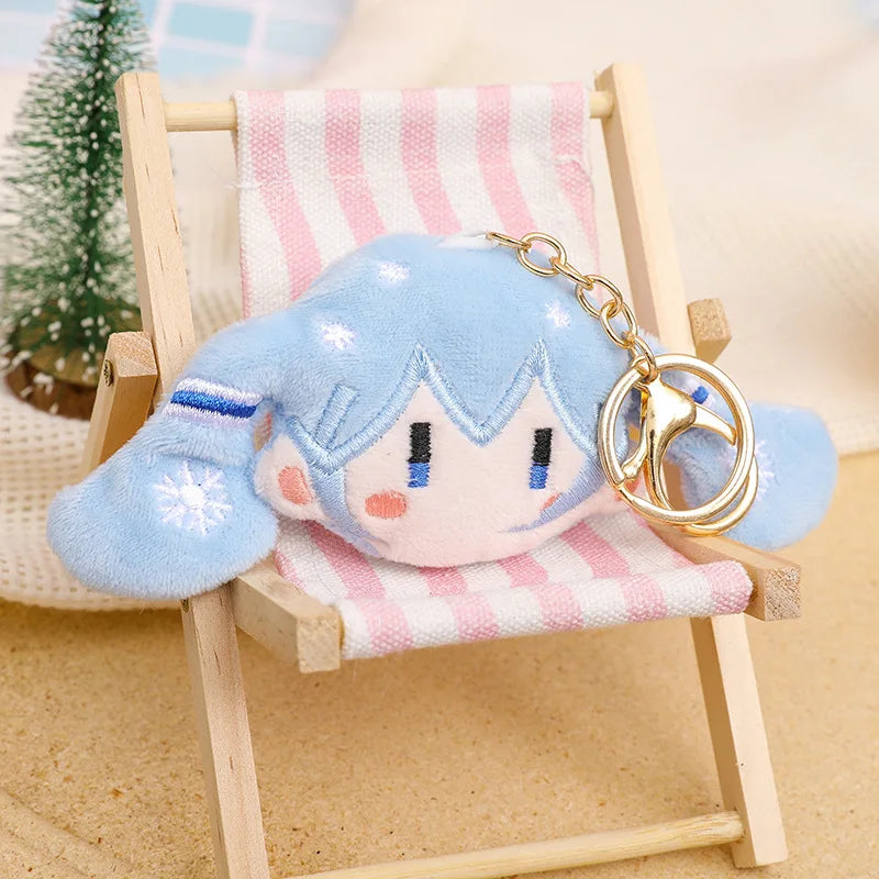 Hatsune Miku Plush Doll Keychain – Cute Anime Stuffed Pendant Accessory Gift