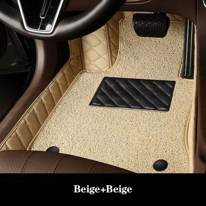 Luxury Double-Layer Car Floor Mats - Custom-Style Interior Floor Protection