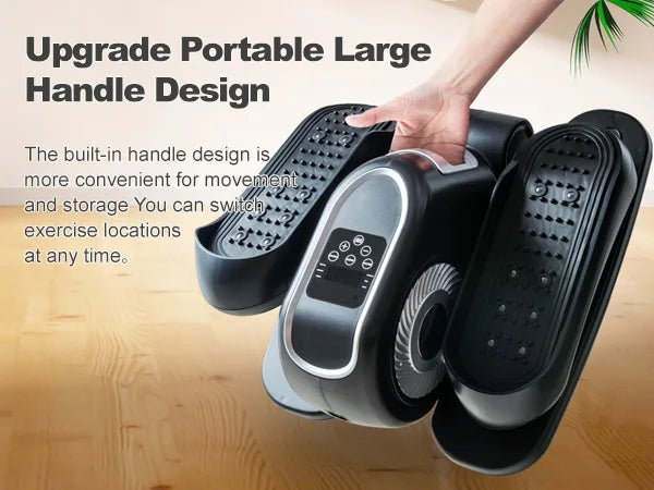 Under Desk Elliptical Machine – Leg Exerciser with Remote Control & 12 Speeds, Quiet Elliptical Trainer