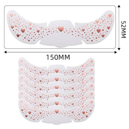 6pcs Metallic Fake Freckles Temporary Tattoos — Gold & Silver Face Stickers for Makeup and Hot Stamping
