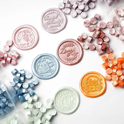 100Pc Retro Sealing Wax Beads – Seal Stamp for Wedding & Birthday Invitations, DIY Scrapbook Decoration & Crafting