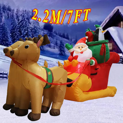 Christmas Inflatable Decoration – LED Light Toy Ornament for Xmas Party, New Year, Indoor and Outdoor Garden Decor