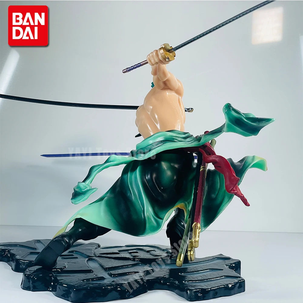 Roronoa Zoro Anime Figure - 10cm Three-Sword Style GK Manga Statue Collectible Model & Display Toy