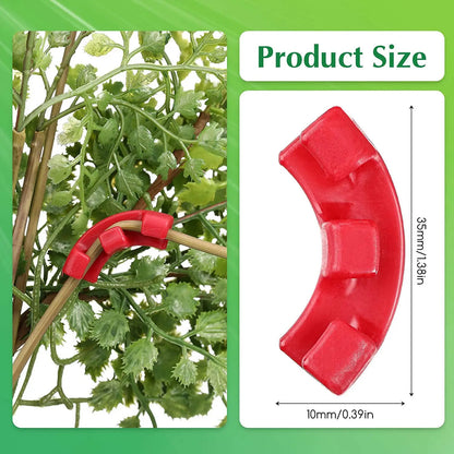 Plastic Plant Support Pile Frame Greenhouse Indoor Flower Plant Bracket | Plant Bender Training Clips | Available in 15/30/60/120PCS
