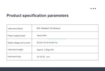 5-in-1 Ultrasonic Cavitation Body Slimming Machine — 80K Multi-Polar Skin Lift & Anti-Wrinkle