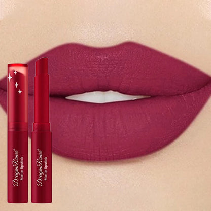Nude Matte Waterproof Lipstick – Long-Lasting Velvet Red Lipsticks for Women, Non-Fading Lip Makeup