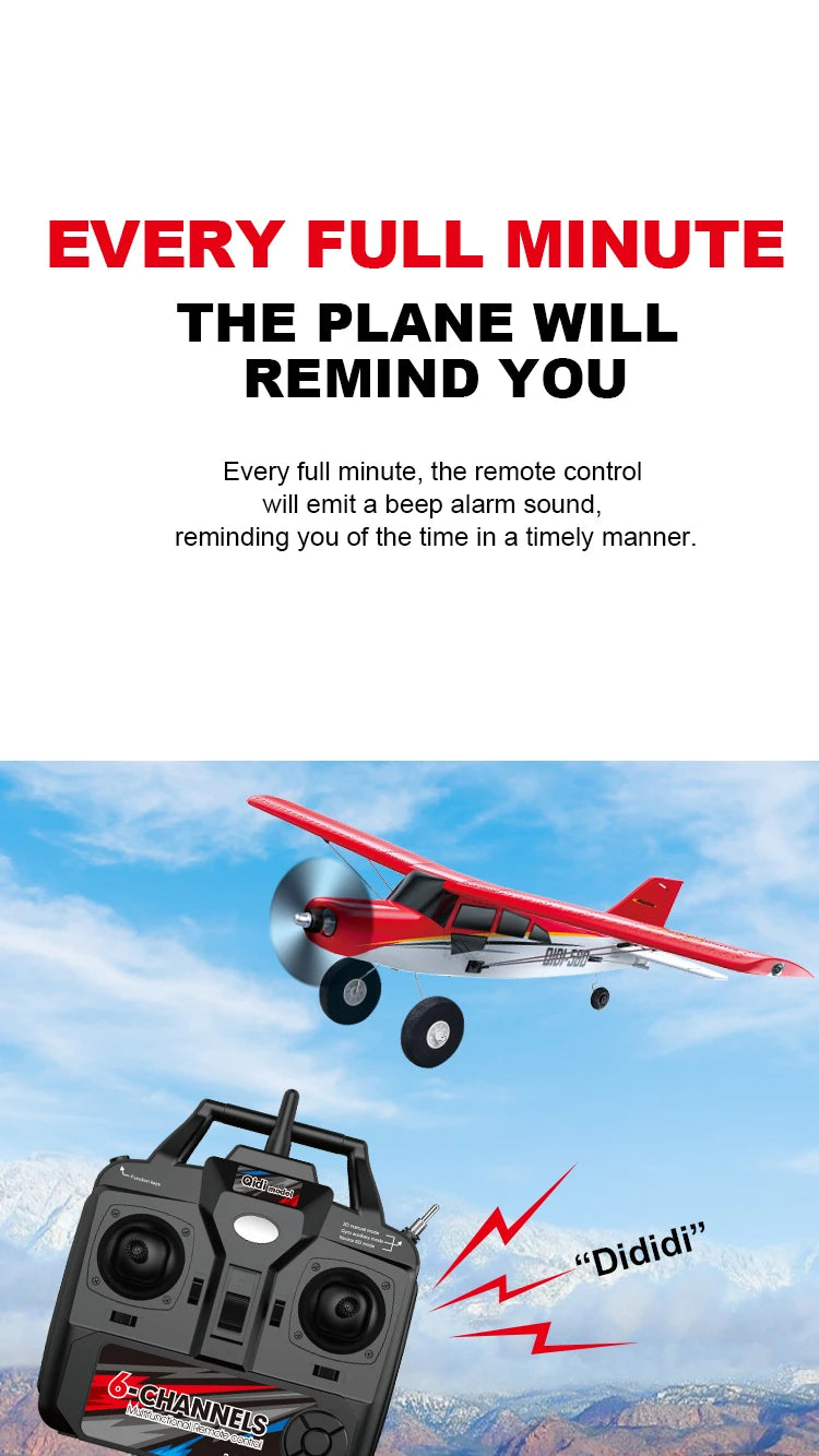 Qidi560 Moore M7 Off-Road RC Plane – 4CH Brushless Fixed-Wing Aircraft, EPP Foam, Remote Control Airplane Toy