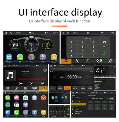 BQCC 7" HD IPS Car MP5 Player — Portable Stereo with Wireless CarPlay, Android Auto, BT, FM, USB & WiFi