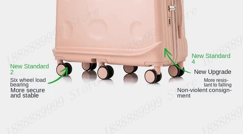 Kids Ride-On Suitcase with 360° Wheels & TSA Lock – Lightweight Cabin Luggage for Boys and Girls
