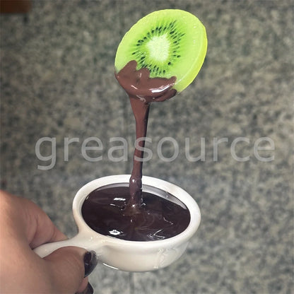 Fake Food Dipping Bowls - Simulated Fruit & Chicken Sauce Models for Photography, Food Display & Advertising Props