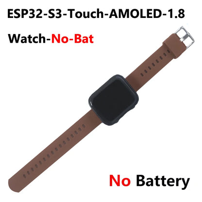 ESP32-S3 AMOLED Development Board - 1.8-Inch Touchscreen LVGL AI Voice Programmable Smart Watch