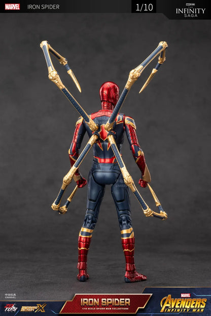 ZD Toys Spider-Man No Way Home 1/10 Action Figure – Peter Parker Gold Black Red Marvel Legends Collectible Toy