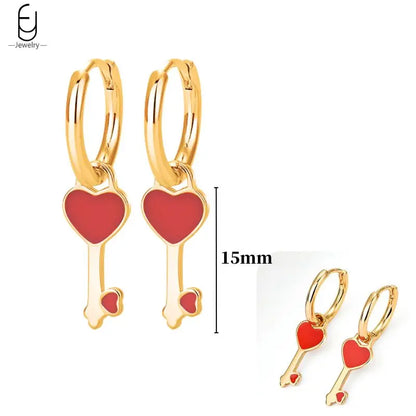 925 Sterling Silver Earrings for Women – Cute Starfish & Shrimp Pendant, Red Chili & Star Enamel Gold Fashion Jewelry