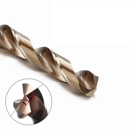 M35 Cobalt Twist Drill Bit Set – HSS-Co Straight Shank Metal Drill Kit for Stainless Steel, Iron & Woodworking Use