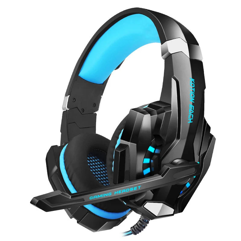 G9000 Gaming Headset Over-Ear Wired – Deep Bass Stereo LED Earphones with Mic for PS4, PS5, Switch, Xbox, PC