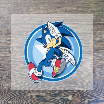Sonic Cartoon Iron-On Patches – DIY Heat Transfer Anime Stickers for Clothing & Custom T-Shirts