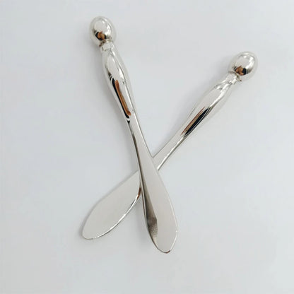 Metal Face Massage Stick — Anti-Wrinkle Eye Cream Applicator & Mask Mixing Spatula for Facial Care
