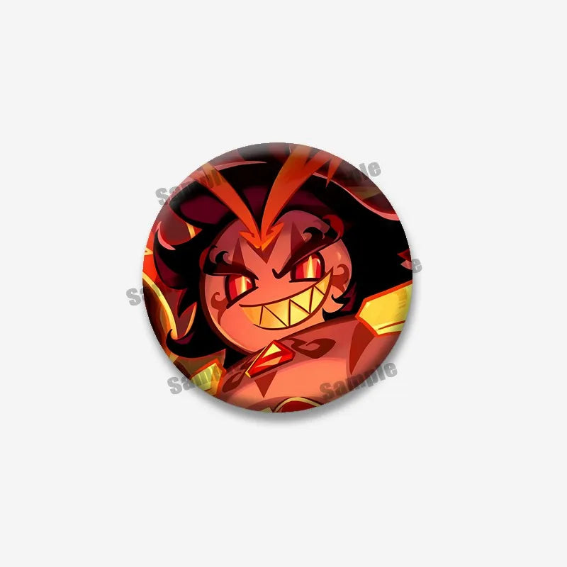 Cookie Run Kingdom Shadow & Milk Button Brooch – Cute Cartoon Enamel Pin for Bags, Clothing & DIY Accessories