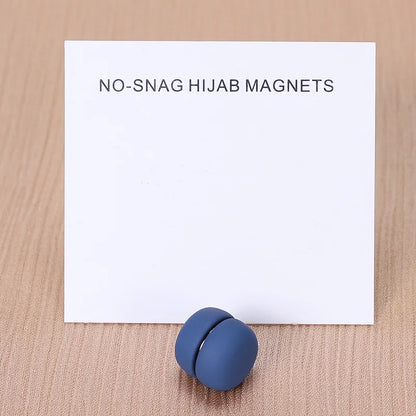 WLP Magnetic Hijab Clips - Solid Color Round Strong Magnet Pins for Silk Scarves Shawls Turban Accessories