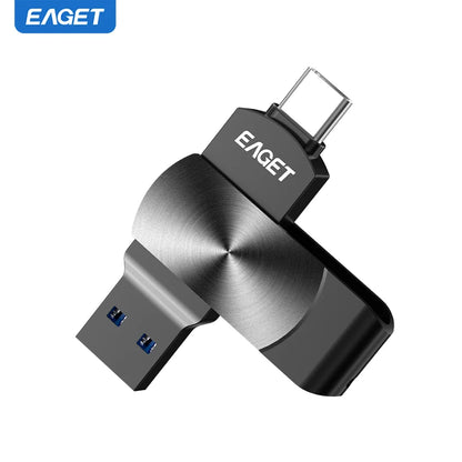 Eaget MFi USB Flash Drive - Lightning to USB 3.2 Memory Stick 64GB 128GB 256GB 1TB for iPhone iPad PC & Laptop