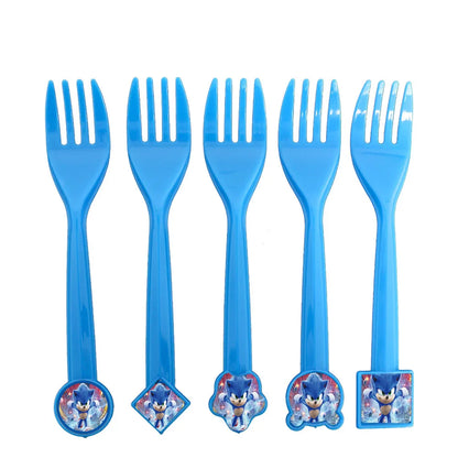 Sonic Birthday Party Decoration Set – Hedgehog Theme Tableware & Supplies with Plates, Cups, Napkins, Tablecloth & Party Accessories for Kids Party Gifts