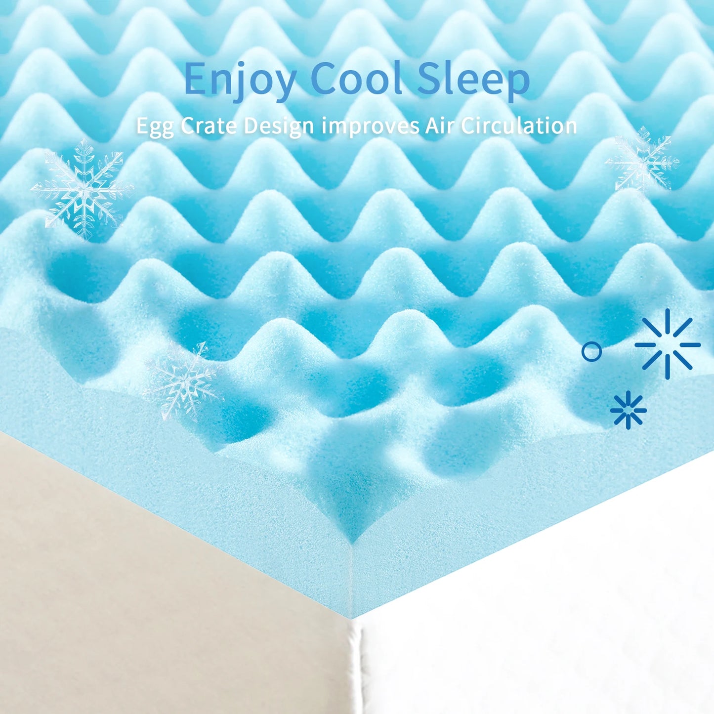 4" Memory Foam Mattress Topper - Outdoor & Indoor Use, Pressure-Relieving Yoga Pad, CertiPUR Certified