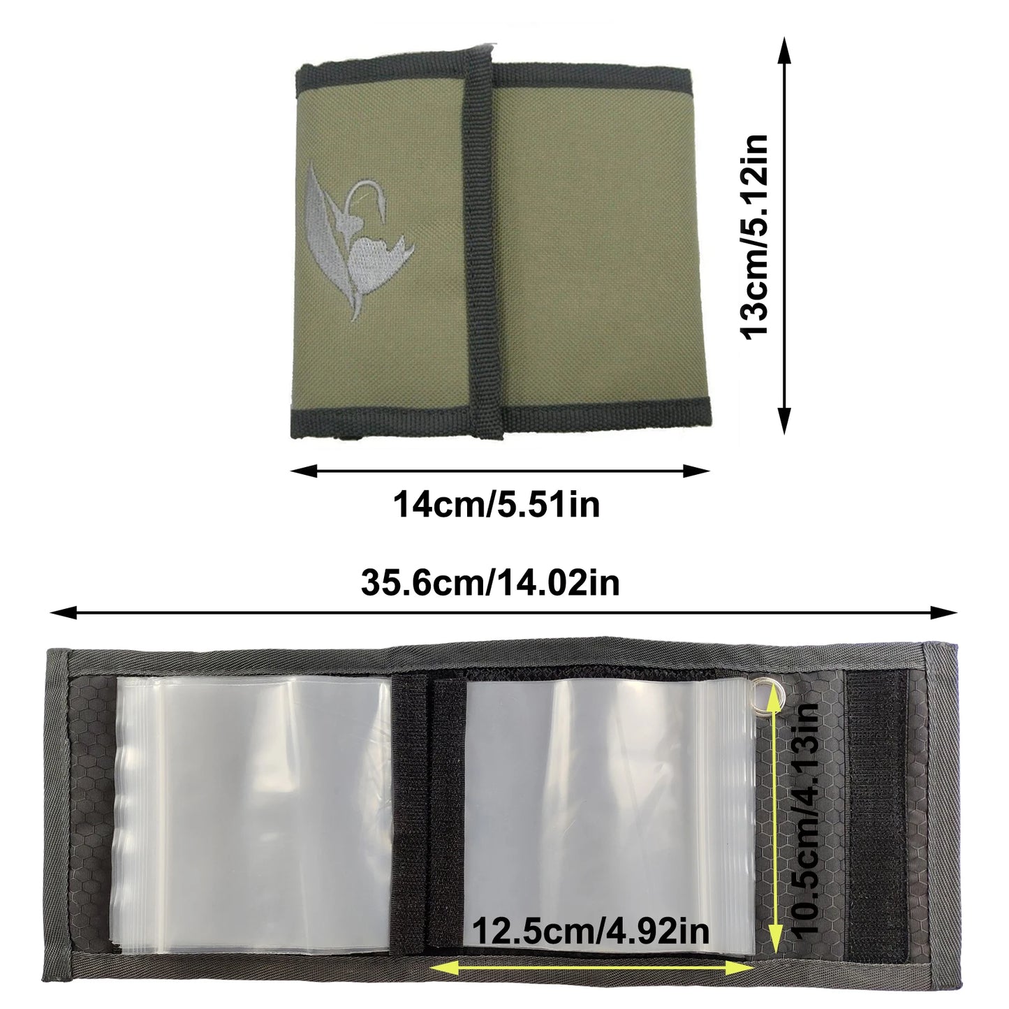 Aventik 10 Pocket Fishing Tackle Binder – Fly Fishing Leader Tippet Wallet & Storage Case for Tippet Line