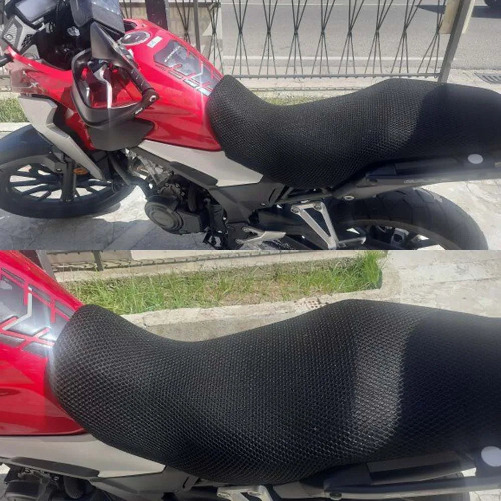 Honda CB500X Mesh Seat Cushion Cover – Breathable Heat Insulation Anti-Slip Seat Protector Accessories (All Years CB500X/CB500)