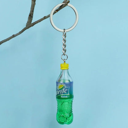 Mini Beverage Bottle Keychain - Creative Unisex Bag Charm, Apparel Accessory & Party Gift