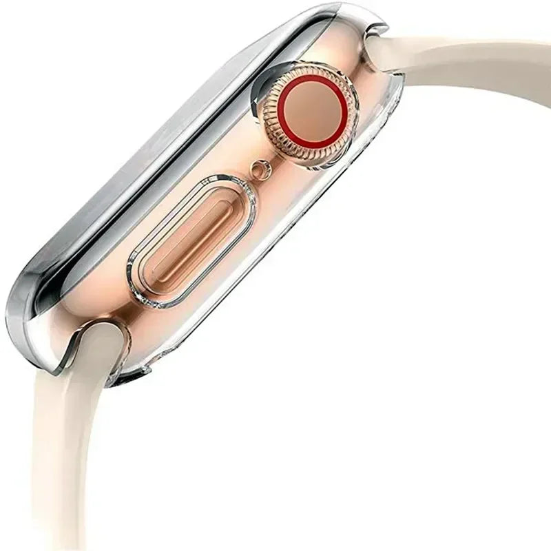 Soft TPU Full Case Screen Protector for Apple Watch Series 2-10 & SE/Ultra – 41mm-49mm iWatch Cover