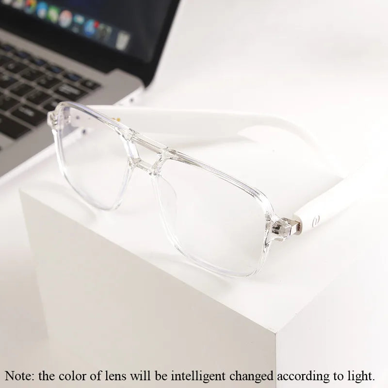 Smart Glasses GS10 – Color-Changing Bluetooth Glasses with Call, Voice Assistant, Camera & Music Playback for Men & Women