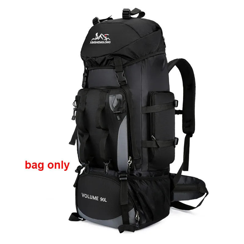 90L Waterproof Hiking Backpack – Large Capacity Trekking Rucksack for Camping, Travel & Outdoor Sports Equipment for Men