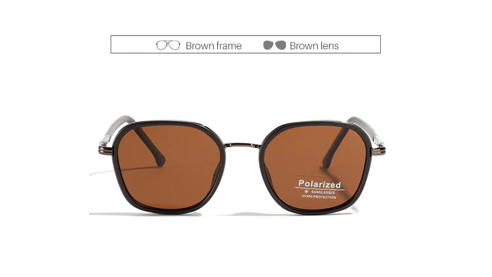 OVZA TR90 Polarized Sunglasses – Fashion Square Frame Driving Glasses for Men & Women S2074