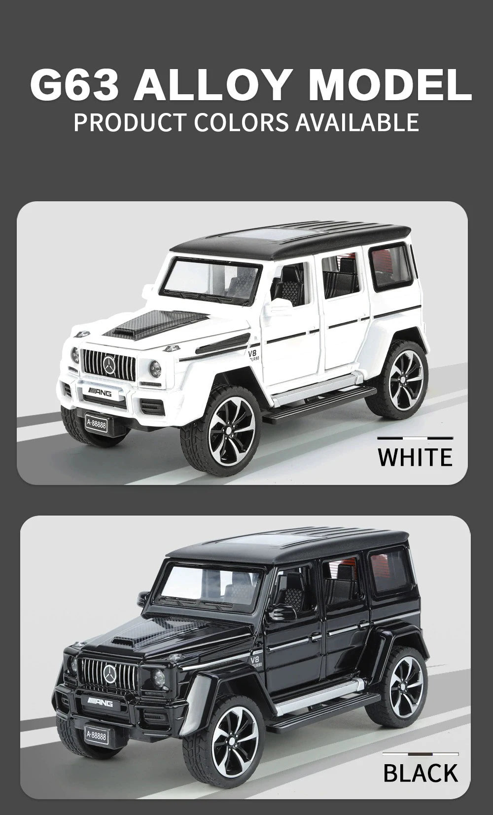 1:32 Mercedes Benz G63 Diecast Model Car with Sound & Light – Off-road SUV Miniature Alloy Toy Gift for Boyfriend
