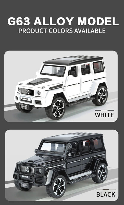 1:32 Mercedes Benz G63 Diecast Model Car with Sound & Light – Off-road SUV Miniature Alloy Toy Gift for Boyfriend