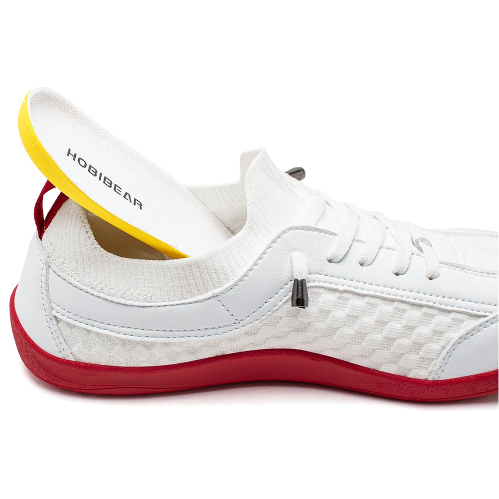 HOBIBEAR Barefoot Shoes — Men & Women Slip-On Wide Toe Walking Sneakers, Lightweight Breathable Minimalist Zero Drop Shoes