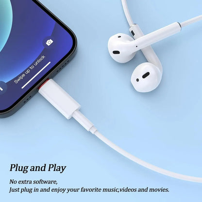 USB-C to 3.5mm Audio Adapter - Type-C Headphone Jack Converter for iPhone 15, Samsung, Xiaomi, and Huawei Devices