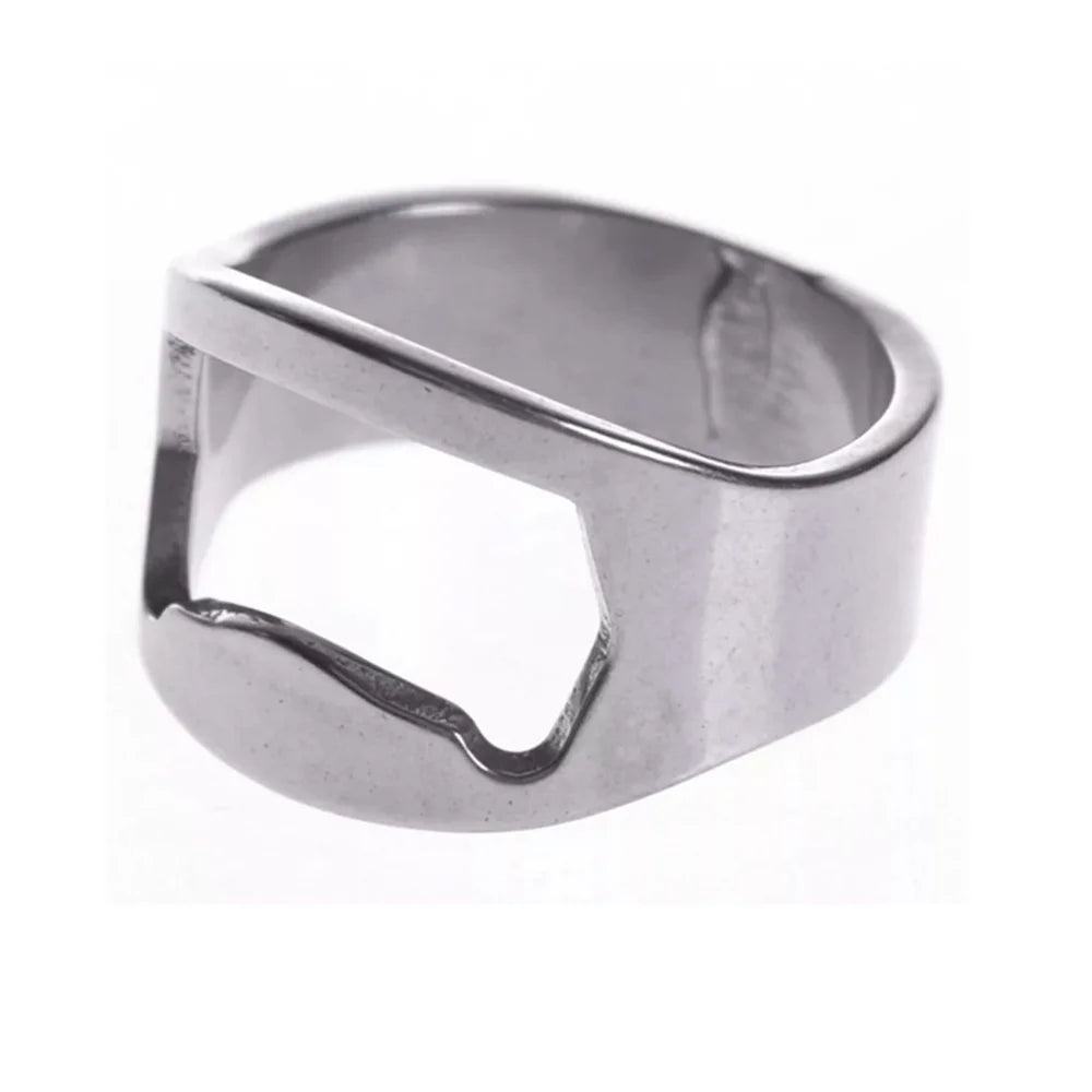 Beer Starter 22mm Can & Bottle Opener – Easy-to-Carry Stainless Steel Ring Opener, Simple to Use