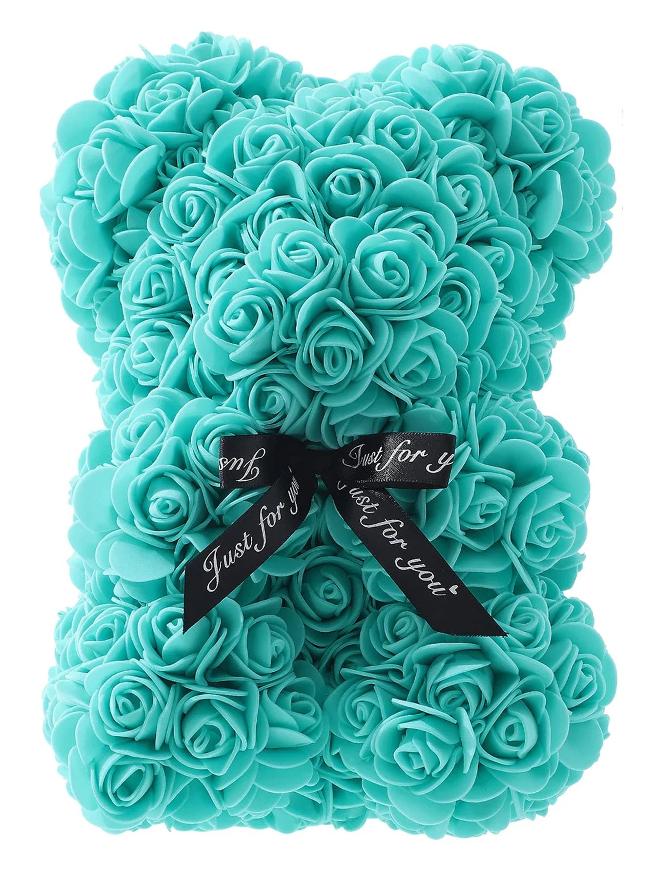 25cm Eternal Rose Teddy Bear – Artificial Flower Gift for Mom, Mother’s Day, Birthday, Valentine’s & Anniversary