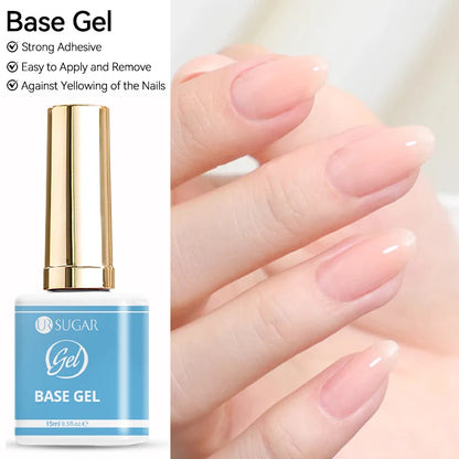 UR SUGAR 15ml Jelly Milky White Gel Polish – Translucent UV Soak Off Nail Art Varnish Semi-Permanent Fashion Nail Color