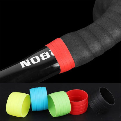 Road Bike Handlebar Tape Plugs – Anti-Slip Silicone End Caps for Waterproof, Wear-Resistant Bar Tape