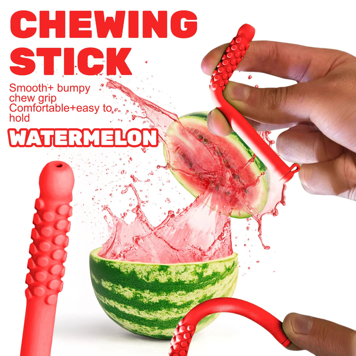 Silicone Aromatherapy Chew Stick - Essential Oil Diffuser Breathing & Stress Relief Tool