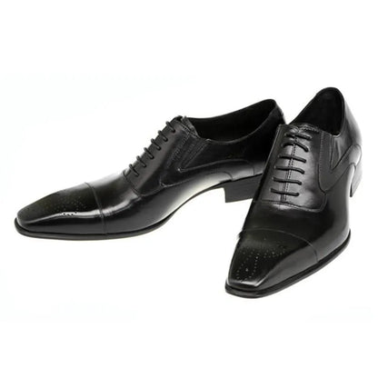 Men’s Luxury Leather Dress Shoes - Business Wedding Office & Party Formal Footwear