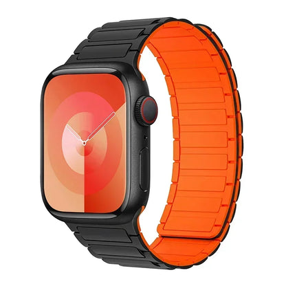Magnetic Silicone Loop Strap for Apple Watch — 38mm-49mm iWatch Series 3-9 & SE Ultra 2
