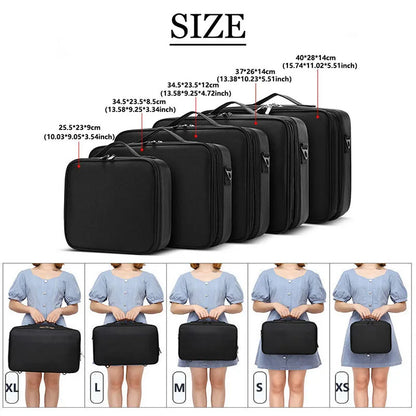 Professional Large Makeup Case – Travel Cosmetic Organizer & Nail Toolbox for Beauty Storage