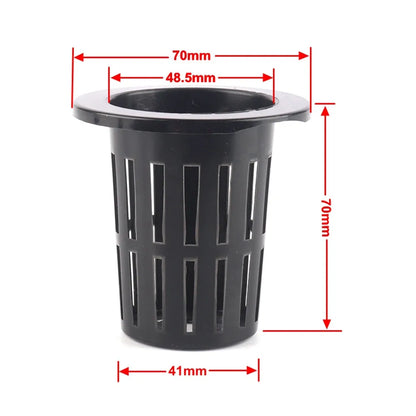 25PCS Hydroponic Mesh Net Pots – Soilless Plant Nursery Cups for Vegetable & Garden Growing