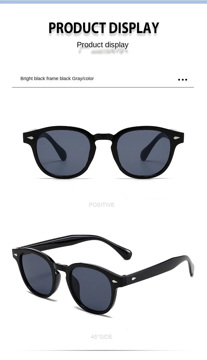 Vintage Rectangle Sunglasses – Luxury Designer Square Sun Glasses for Men & Women